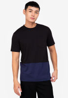 Zalora Basics - Colour Block Pocket T-Shirt