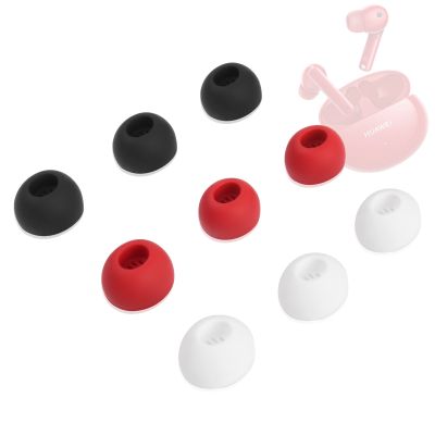 6Pcs Silicone Ear Tips for HUAWEI Freebuds 4i 3i Eartips TWS Wireless Active Noise Reduction Earbuds Tips High Quality Dust Net Wireless Earbud Cases