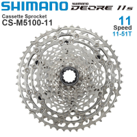 Shimano Deore CS M5100ล้อฟรีส้นเข็ม11คาสเซ็ตความเร็วสูงสำหรับ CS-M5100จักรยานเสือภูเขา MTB 11-51T 11 S 42T จักรยานต้นฉบับ11V