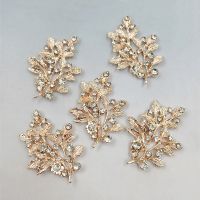 【CC】 10Pcs/Lot 31x43mm Metal Rhinestone Branch Hair Accessories Decoration Diy Jewelry Making