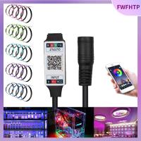 FWFHTP มินิ มีประโยชน์ ไร้สาย DC 5-24V ฉลาด แถบไฟ LED อะแดปเตอร์ บลูทู ธ ตัวควบคุม RGB