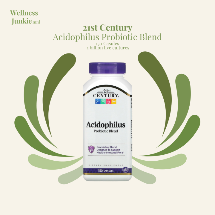 21st Century Acidophilus Probiotic Blend 150 Capsules | Lazada PH