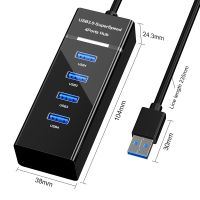 【✇】 Rehmans store. ที่มีคุณภาพสูง USB 3.0 HUB Type C แหล่งจ่ายไฟ HUB 4พอร์ตอะแดปเตอร์ USB สำหรับแล็ปท็อปพีซีอุปกรณ์คอมพิวเตอร์แยก USB