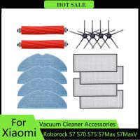 อุปกรณ์เสริมเหมาะสำหรับ Xiaomi Roborock S7 S75 S70 S7max S7maxv แปรงม้วนหลักซับเศษผ้าด้านข้างตัวกรอง Hepa แปรงเครื่องดูดฝุ่นอะไหล่สำรอง