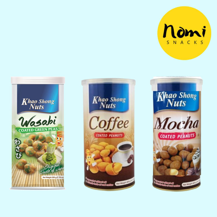 KHAO SHONG NUTS WASABI, MOCHA, COFFEE COATED PEANUTS Lazada PH