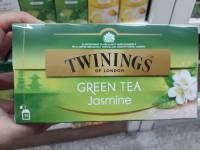 Twinings Pure Green Tea ทไวนิงส์ ชาเขียว เพียว น้ำหนัก 50 กรัม(2 กรัมx25ซอง)