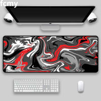 Black Personalized Fashion Mouse Pad Art Pad Notebook Computer Carpet Mat Black and Red Mousepad XXL Gaming Accessories Desk Mat