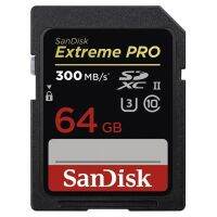 Sandisk Extreme Pro SD Card 64GB UHS II SDHC Class 10, 300 SDSDXDK-064G-GN4IN ความเร็วในการอ่านเมกะไบต์/วินาที