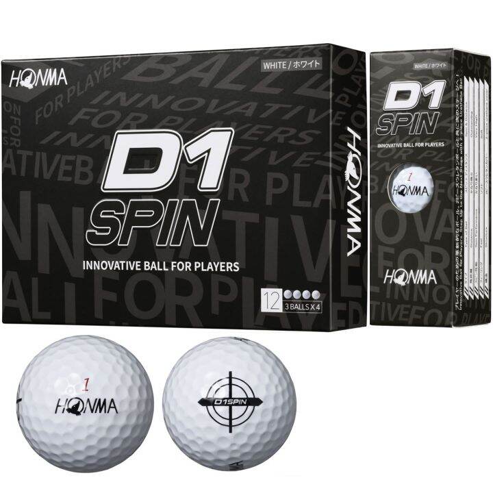 ลูกกอล์ฟ HONMA GOLF BALLS D1 SPIN [2 FREE 1] Lazada.co.th