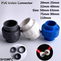 ◆◕✎ 1-2Pcs 20 25 32 40-110mm PVC Pipe Union Connectors Aquarium Tank Water Pipe Equal Fittings Irrigation Garden Straight Connector