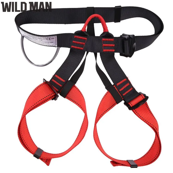 (Ready) กีฬากลางแจ้ง Rock Climbing Harness ที่พยุงเอวครึ่งเข็มขัดนิรภัย