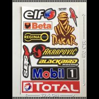 โลโก้ ELF Mobil1 Total สติกเกอร์ เคลือบกันน้ำ ไดคัท ติดรถยนต์ รถแข่ง มอเตอร์ไซด์ บิ๊กไบค์ เวสป้า Waterproof Decal Sticker