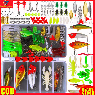 LeadingStar RC Authentic 78 Pieces Fishing Lures Kit With Tackle Box For Saltwater Freshwater Fishing Accessories For Bass Trout Salmon