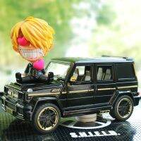 Large G Car Decoration Luffy Cartoon Doll Babos Alloy Car Model Car Net Red Decoration