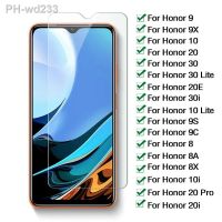 9H Protective Glass for Honor 8 8A 8x 9 9A 9S 9C 10 10X Lite Screen Protector On Honor 20 Pro E 10i 20i 30 30i 40 Tempered Film