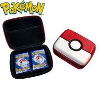 HOT★เกมโปเกมอนการ์ดเก็บกระเป๋า Pokeball แบบพกพา PTCG Trading กล่องเก็บอะนิเมะอุปกรณ์ต่อพ่วงคอลเลกชันของเล่นเด็กวันเกิดของขวัญ