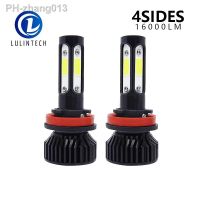 2pcs 360degree 12V H7 H8 H9 H11 Led Headlight 9005 HB3 9006 HB4 6000K White Auto Fog light COB LED Car Headlights