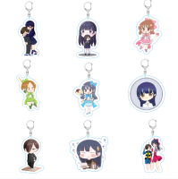 The Dangers in My Heart Keychain Anime Keyring Acrylic Cute Bag Pendant Cartoon Anna Yamada Ichikawa Key Chain Gift