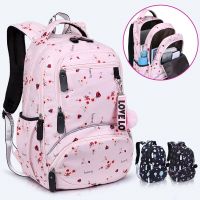 【LZ】⊙◘  Mochila grande escolar impermeável bolsa escolar fofa para estudantes e crianças nova com estampa