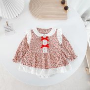 Notely Autumn Baby Girls Clothing Onesies Floral Lace Cute Spring Long