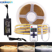 FOB COB LED Strip Light Kit with Power Supply Dimmer 3mm 5mm 8mm 10mm Width Linear High Density Dimmable LED Tape Bar Lights 5m