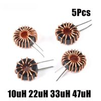 5pcs 40125 Toroid Core Inductors Winding Magnetic Inductance 22uH 33uH 47uH 10uH 0.6mm Toroidal Coil Iron Silicon Aluminum