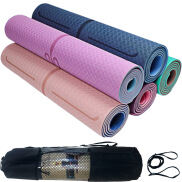 Thảm Tập Yoga Định Tuyến Dày 6mm TPE 2 Lớp Chính Hãng Amalife Chọn Màu +