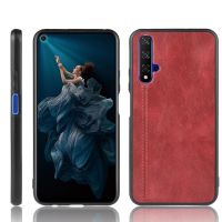 Philander SHOP เคส Huawei Nova 5T สำหรับ Huawei,ปลอกโทรศัพท์กลับยากหนัง PU ขอบนิ่มเย็บ Nova5T หนังวัวสำหรับ Huawei Nova 5T YAL-L61