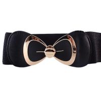 Cowboy Belt Men Western Bowknot Waistband Waist Belt Fashion Women Wide Stretch Elastic Buckle Belt Nylon Belt Male Belt