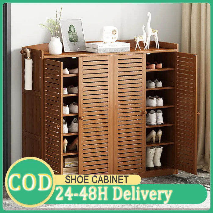 Bamboo Shoes Rack cabinet Outdoor 鞋柜 Shoes Cabinet Wooden Shoes Storage ...