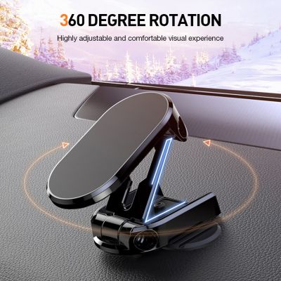 360 Rotatable Magnetic Car Phone Holder Magnet Smartphone Support GPS Foldable Phone Bracket in Car For iPhone Samsung Xiaomi