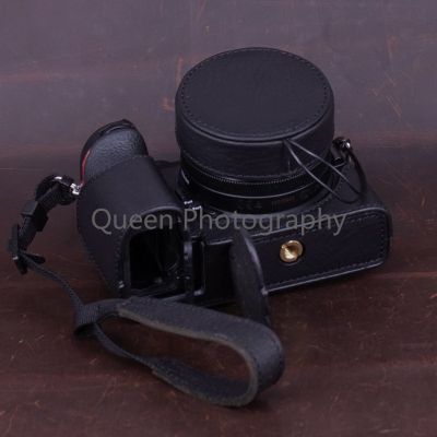 หนังแท้ Cowhide กระเป๋ากล้องร่างกายกรณีสำหรับ Nikon Z50 Z30กรณีด้ามจับฝาครอบป้องกันแขนฐานอุปกรณ์ที่ทำด้วยมือ