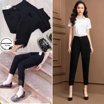 Free Delivery of Women's Cropped Pants with Lace Leggings, Slim Fit Waist,  Elastic Fit, Large Size, Breathable Summer Leggings