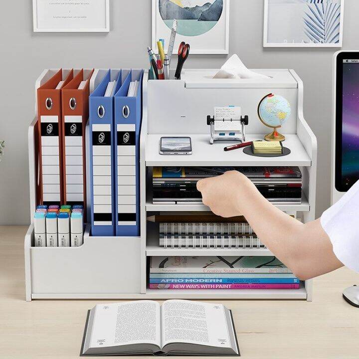 Office stationery desktop folder storage box a4 paper desk sundries ...