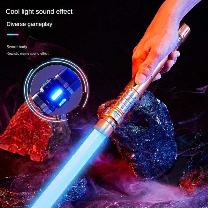 lightsaber-ของเล่นดาบเลเซอร์โลหะ-rgb-แสงเซเบอร์7เปลี่ยนสีได้-soundfoc-ของเล่นระเบิด-foc-ของเล่นของขวัญดาบเลเซอร์เจได