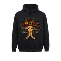 Funny Boy Men Sweatshirts Hoodies Clothes Black Queen Words Art Afro Natural Hair Melanin Poppin Gift Warm Size Xxs-4Xl