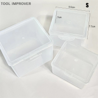 TOOL IMPROVER กล่องเก็บรูปถ่ายสติกเกอร์ใสแบบเกาหลีที่ใส่บัตรแบบเกาหลีอุปกรณ์จัดระเบียบโต๊ะกล่องเครื่องเขียน