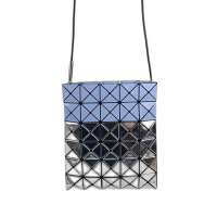 [BAOBAOIssey Miyake] issey Miyake Japanese  new womens bag mirror 5x6 lattice bottomless Single Shoulder Messenger Bag bright face portable Tote