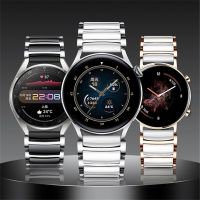 สายรัดเซรามิก22มม. 20มม. สำหรับ Galaxy Watch 3วง45มม. 41มม. สายเชื่อมสำหรับนาฬิกา3 Pro GT 2 42มม. 46มม.