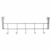 ✚☑ 5 Hooks Over Door Clothing Hanger Rack Cabinet Door Loop Holder Shelf For Home Bathroom Kitchen