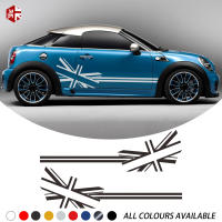 2 Pcs Union Jack Flag สไตล์รถประตูด้านข้าง Stripes สติกเกอร์ Body Decal สำหรับ MINI Cooper S R57 R58 R59 One JCW อุปกรณ์เสริม