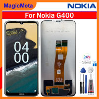 จอ LCD แบบดั้งเดิม MagicMeta สำหรับดิจิตอลจอแสดงผล LCD แบบสัมผัสหน้าจอ G400 Nokia แทนการประกอบสำหรับ Nokia G400 TA-1530, TA-1448, TA-1476 N1530DL หน้าจอแสดงผลพร้อมเครื่องมือฟรี