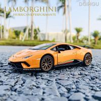 Bburago 1:32 Lamborghini Hurricane Performante เสียงและอัลลอยด์จำลองรถดึงกลับรุ่นกล่องรุ่นรถ