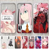 ✷♦ Anime 02 Darling Phone Case for IPhone 12 11 Pro X XR XS Max Mini SE 2020 7 8 6 6S Plus 5 5S SE Sofr Cover Shell