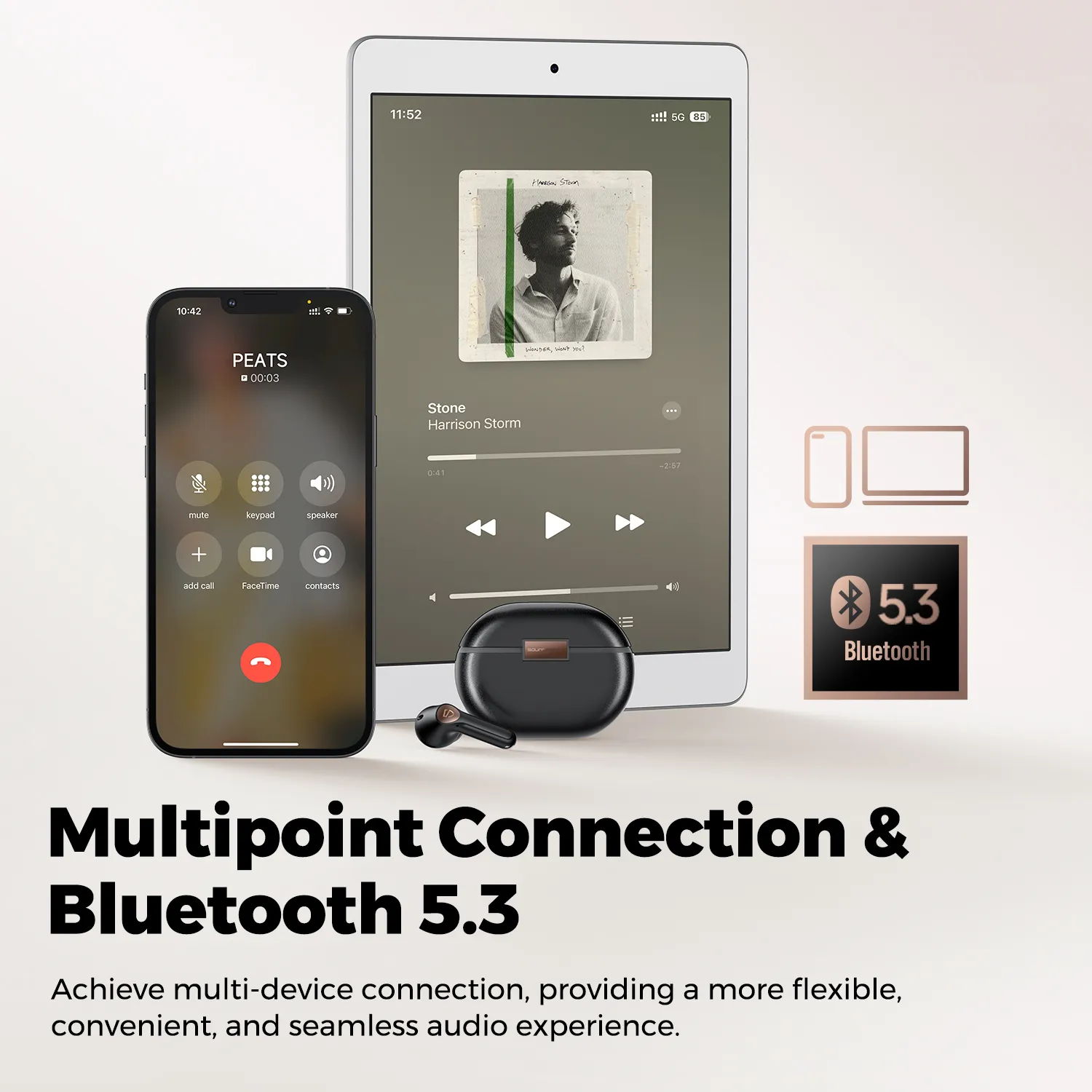 SoundPEATS Air4 Pro In-ear aptX Lossless Wireless Earbuds