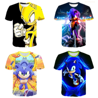 Hedgehog 2023 Sonic 3d Printed Short Sleeve T-shirt, Suitable for Children And Adults in the Summer of 2020 Fashion Versatile Style