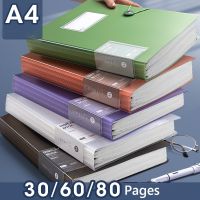 A4 Multi-layer Folder Document Bag Transparent Insert Information Booklet Exam Paper Storage Large-capacity File Bag for Student