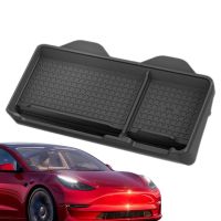 Car Dashboard Tray Magnetic Storage Holder For Tesla Model Y Model 3 Invisible Screen Rear Tissue Cell Phone Holder