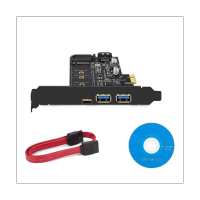 Ssd Sata M2 M.2 Usb 3.0 Type C แบบคู่3.0คีย์ B ไปยัง Pci E ตัวแปลง Riser สำหรับ2280 2260 2242 2230 Ngff