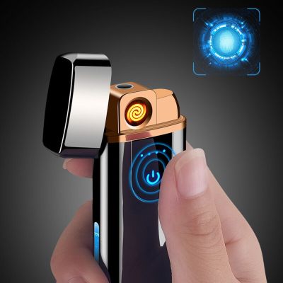 ZZOOI Gas electric dual purpose lighter usb recharge windproof smoking accessories butane unusual lighters cool mens gift